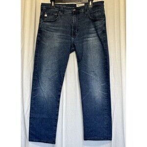 AG Adriano Goldschmied The Everett Blue Jeans Mens 34x27 Slim Straight Med. Wash